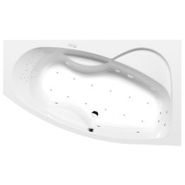 Poreamme Interia Mamba Highline Hydro-Air, 1600x950x440mm, oikea, 235l, valkoinen