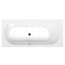 Poreamme Interia Astra Highline Hydro-Air, 1650x750x480mm, 225l, kulmikas, valkoinen