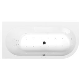 Poreamme Interia Astra Attraction Hydro-Air, 1650x800x480mm, vasen, 255l, valkoinen