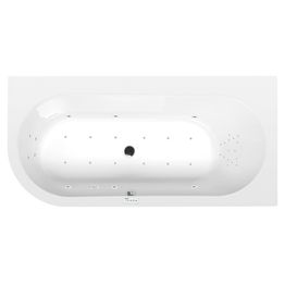 Poreamme Interia Astra Highline Hydro-Air, 1650x800x480mm, oikea, 255l, valkoinen