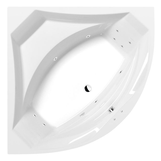 Poreamme Interia Rosana Active Hydro, 1500x1500x490mm, 365l, valkoinen