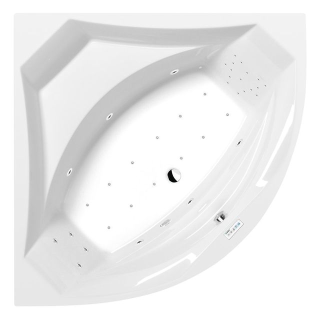 Poreamme Interia Rosana Highline Hydro-Air, 1500x1500x490mm, 365l, valkoinen