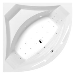 Poreamme Interia Rosana Attraction Hydro-Air, 1400x1400x490mm, 290l, valkoinen