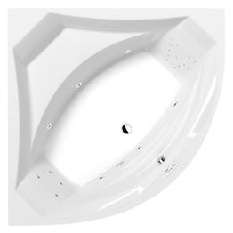 Poreamme Interia Rosana Highline Hydro, 1400x1400x490mm, 290l, valkoinen