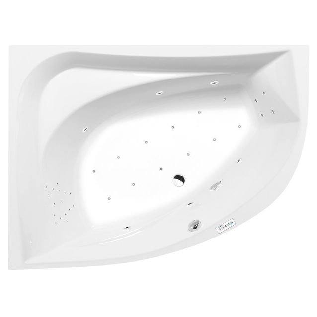 Poreamme Interia Tanya Highline Hydro-Air, 1600x1200x490mm, vasen, 310l, valkoinen