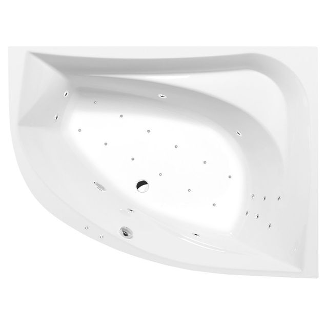 Poreamme Interia Tanya Attraction Hydro-Air, 1600x1200x490mm, oikea, 310l, valkoinen
