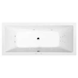 Poreamme Interia Krysta Attraction Hydro, 1800x800x390mm, 249l, valkoinen