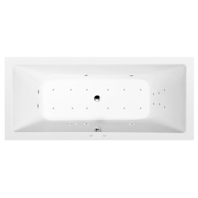 Poreamme Interia Krysta Attraction Hydro-Air, 1800x800x390mm, 249l, valkoinen