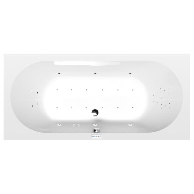 Poreamme Interia Levana Highline Hydro-Air, 1700x800x390mm, 209l, valkoinen