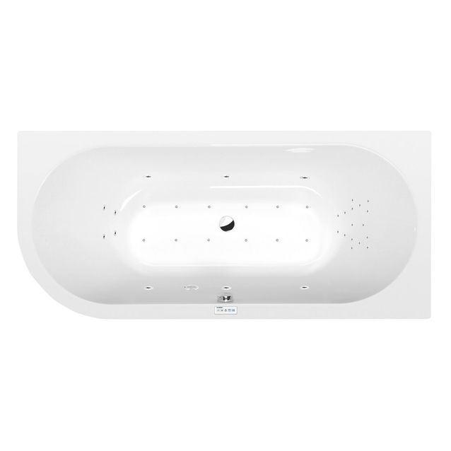 Poreamme Interia Viva Highline Hydro-Air, 1850x800x470mm, oikea, 267l, valkoinen