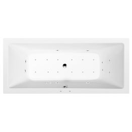 Poreamme Interia Krysta Active Hydro-Air, 1800x700x390mm, 200l, valkoinen