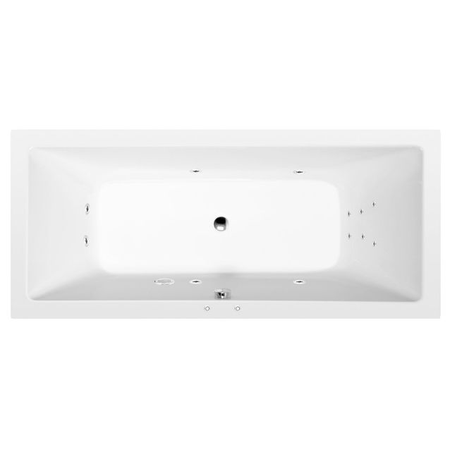 Poreamme Interia Krysta Attraction Hydro, 1800x700x390mm, 200l, valkoinen