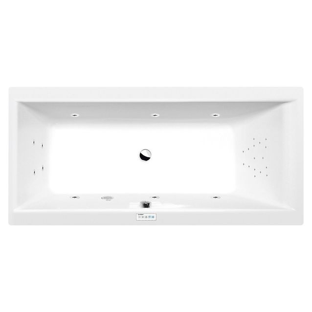 Poreamme Interia Cleo Highline Hydro, 1600x700x480mm, 225l, valkoinen