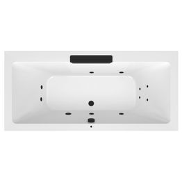 Poreamme Interia Cascata Active Hydro, 1850x850x450mm, 290l, musta/valkoinen