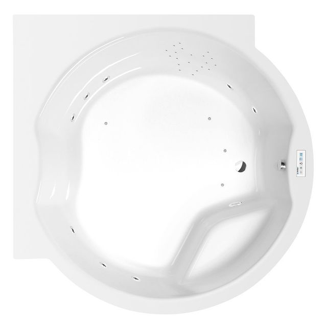 Poreamme Interia Royal Highline Hydro, 1730x1730x490mm, 580l, valkoinen