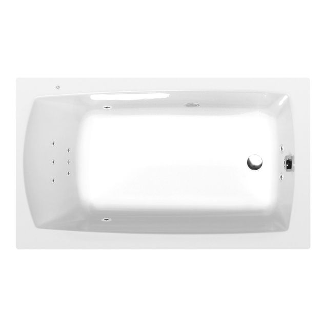 Poreamme Interia Lily Attraction Hydro, 1300x700x390mm, 167l, valkoinen