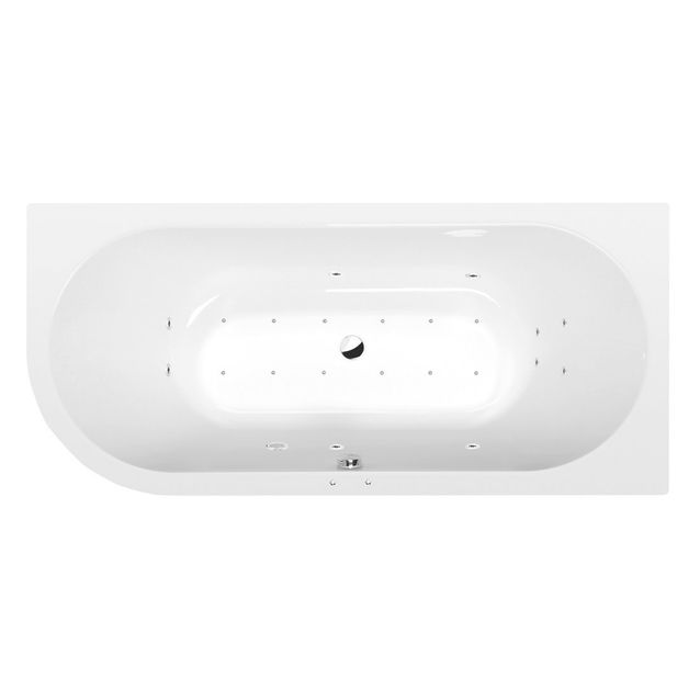 Poreamme Interia Viva Active Hydro-Air, 1750x800x470mm, oikea, 235l, valkoinen
