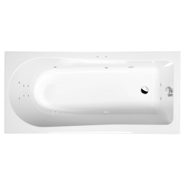 Poreamme Interia Lisa Attraction Hydro, 1500x700x470mm, 225l, valkoinen