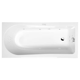 Poreamme Interia Lisa Highline Hydro, 1600x700x470mm, 245l, valkoinen