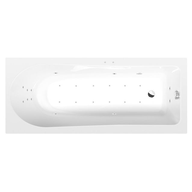 Poreamme Interia Lisa Attraction Hydro-Air, 1700x700x470mm, 250l, valkoinen