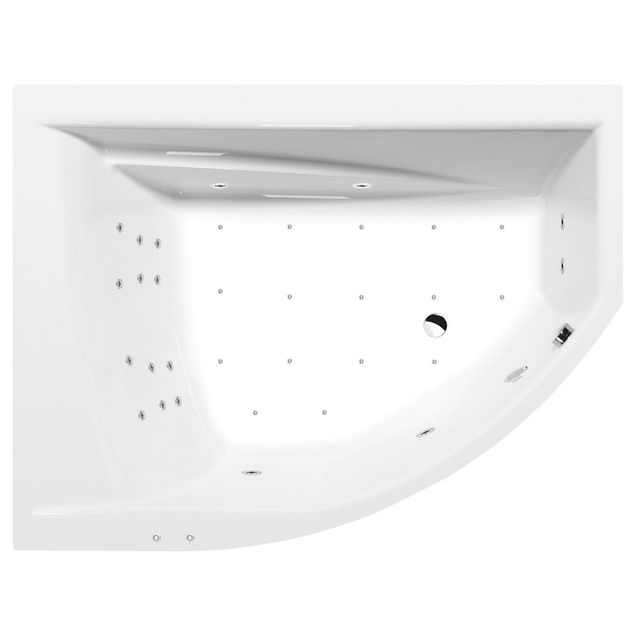 Poreamme Interia Tandem Attraction Hydro-Air, 1700x1300x500mm, vasen, 395l, valkoinen
