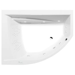 Poreamme Interia Tandem Highline Hydro, 1700x1300x500mm, vasen, 395l, valkoinen