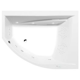Poreamme Interia Tandem Highline Hydro, 1700x1300x500mm, oikea, 395l, valkoinen