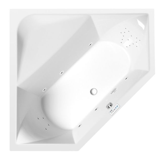 Poreamme Interia Floss Highline Hydro, 1450x1450x500mm, 300l, valkoinen