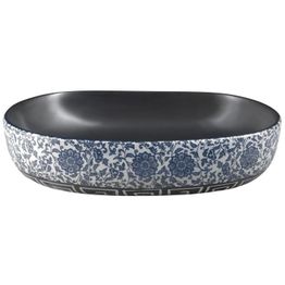 Keraaminen pesuallas Interia Priori PI026 600x400 mm musta/sininen