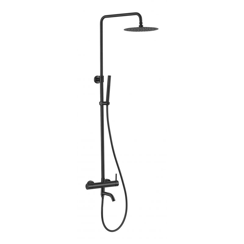 Sadesuihkusetti Interia Cherry, suihkupää ⌀250mm, matta musta