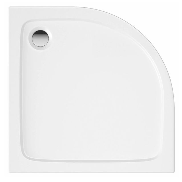 Suihkukulman allas Interia S0028-SET kivimassa 90x90cm valkoinen