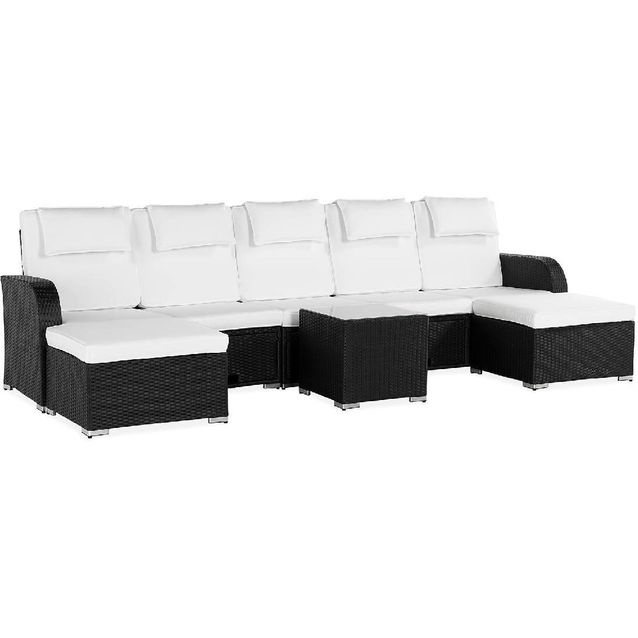 Sohvaryhmä Tudera säilytyksellä 5-istuttava musta