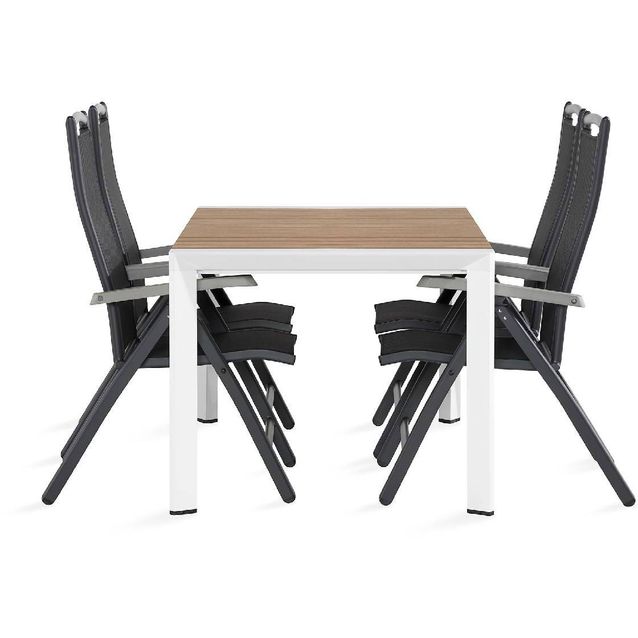 Ruokailuryhmä Demple 4 Monaco säätötuolia harmaa