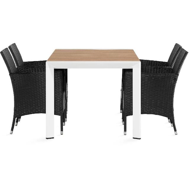 Ruokailuryhmä Demple 4 Thor nojatuolia musta