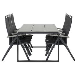 Ruokailuryhmä Turieno 6 Monaco tuolia musta