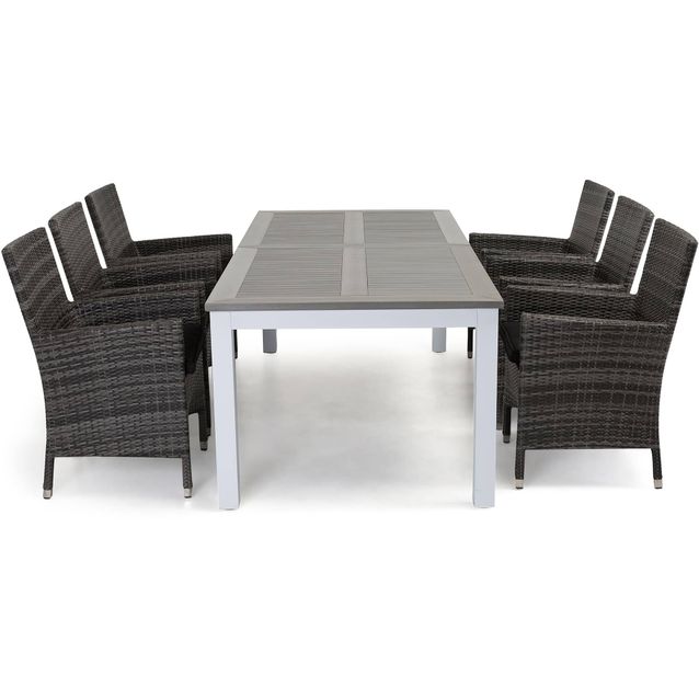 Ruokailuryhmä Monaco 220-280 6 Thor nojatuolia harmaa