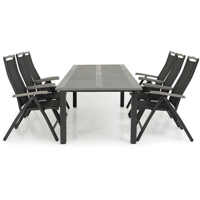 Ruokailuryhmä Monaco 6 Monaco säätötuolia musta