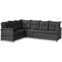 Kulmasohva terassille James vasen 6-istuttava harmaa