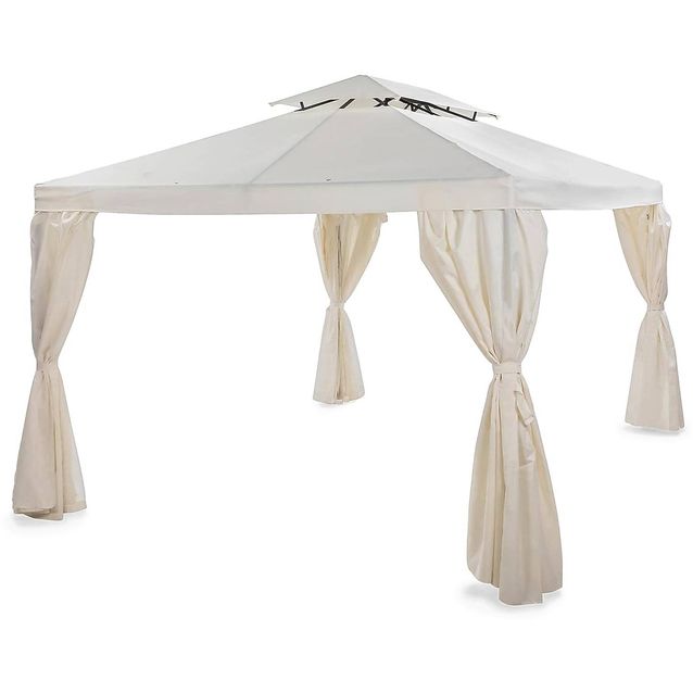 Paviljonki Bermuda valkoinen