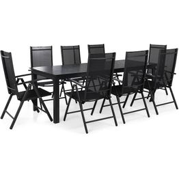 Ruokailuryhmä Portland 8 Maggie tuolia musta