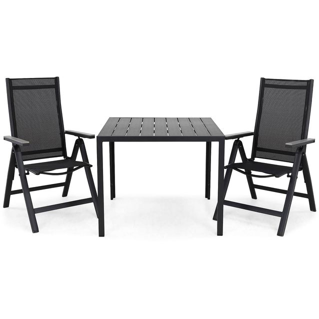 Ruokailuryhmä Tunis 2 Monaco säätötuolia musta