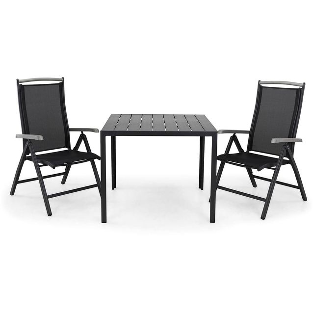 Ruokailuryhmä Tunis 2 Monaco Lyx säätötuolia musta