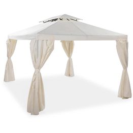 Paviljonki Bermuda 3x3m luonnonvalkoinen