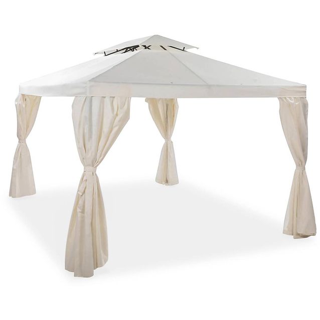 Paviljonki Bermuda 3x3m luonnonvalkoinen