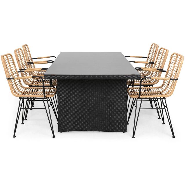 Ruokailuryhmä Majestic 6 Malaga tuolia musta