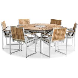 Ruokailuryhmä Båstad 6 tuolia puu