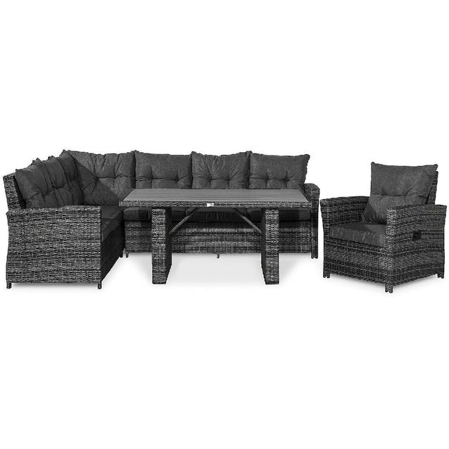 Oleskeluryhmä James vasen 6-istuttava harmaa