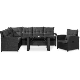 Oleskeluryhmä James vasen 7-istuttava musta