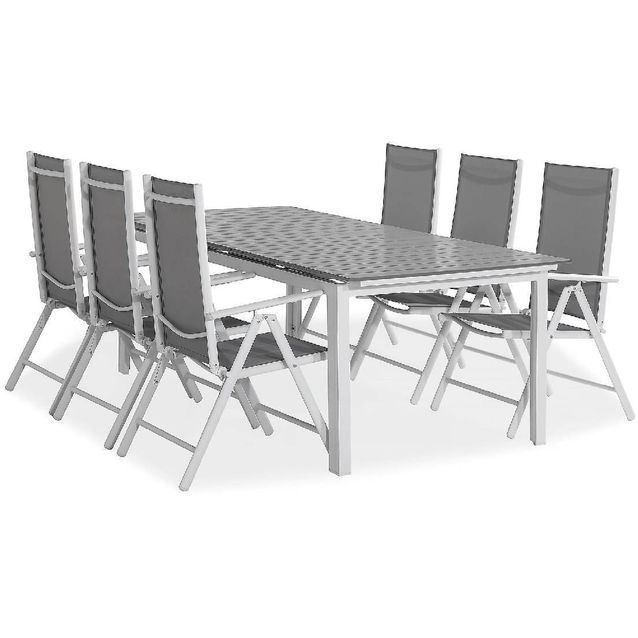 Ruokailuryhmä Tunis 6 Break tuolia harmaa