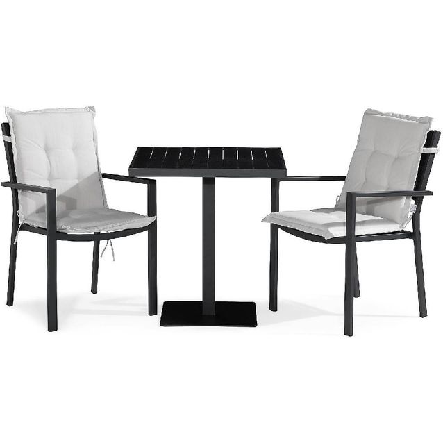 Parvekeryhmä Tunis 2 Tunis tuolia + pehmusteet musta